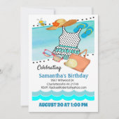 Invitation de maillot de bain pour la fête de bill (Devant)