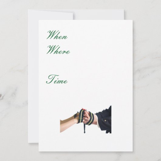 Invitation de main verte (Dos)