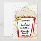 Invitation de maïs éclaté de film (Devant / Derrière)