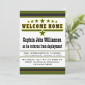 Invitation de maison d'accueil de soldat d'armée (Debout devant)