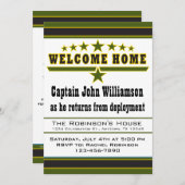 Invitation de maison d'accueil de soldat d'armée (Devant / Derrière)