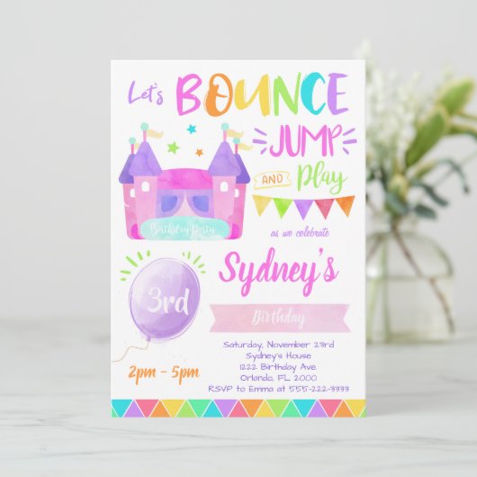 Invitation de maison gonflable, Invitations de reb (Debout devant)