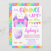 Invitation de maison gonflable, Invitations de reb (Devant / Derrière)