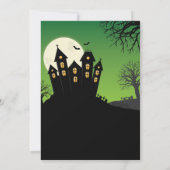 Invitation de Maison Hantée Soirée Halloween Chauv (Dos)