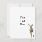Invitation de mâle de cerfs communs coupée la (Dos)