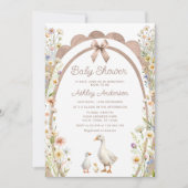 Invitation de Mama et Little Gosling Baby shower (Devant)