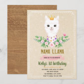 Invitation de mama lama (Devant / Derrière)