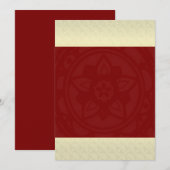 Invitation de Mandala de Mariage Indien (Devant / Derrière)