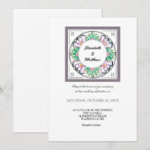 Invitation de Mandala Floribunda (Devant / Derrière)