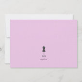 Invitation de mannequin de mode (Dos)