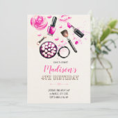 Invitation de maquillage pailleté (Debout devant)