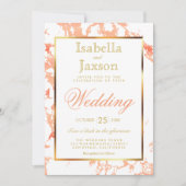 Invitation de marbre bracelet, or et blanc (Devant)