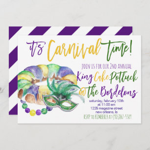 Invitation de Mardi Gras