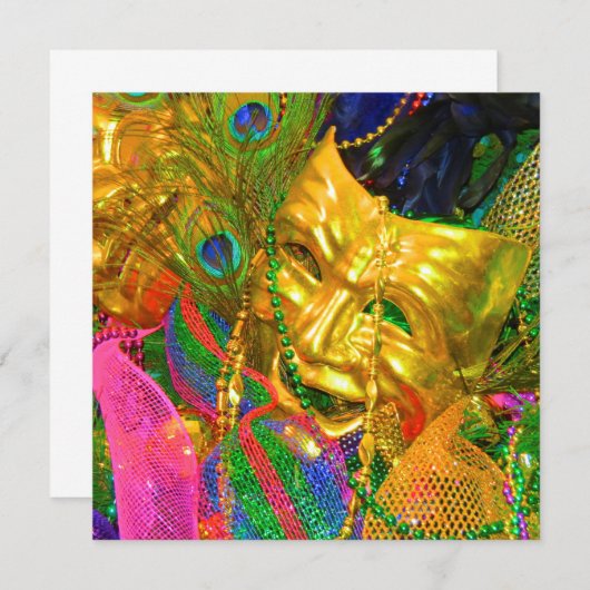 invitation de mardi gras (Devant / Derrière)