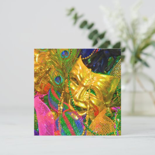 invitation de mardi gras (Debout devant)