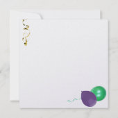 Invitation de Mardi Gras (Dos)