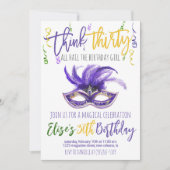 Invitation de Mardi Gras (Devant)