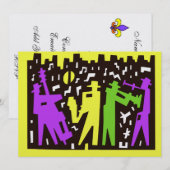 Invitation de Mardi Gras (Devant / Derrière)