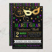 Invitation de Mardi Gras (Devant / Derrière)