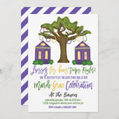 Invitation de Mardi Gras (Devant / Derrière)