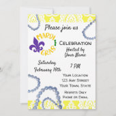 Invitation de Mardi Gras (Devant)