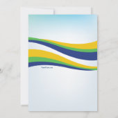 Invitation de Mardi Gras, danseuse du Carnaval (Dos)