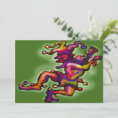 Invitation de Mardi Gras Jester (Debout devant)