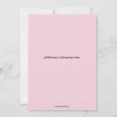 Invitation de marguerite modifiable (Dos)