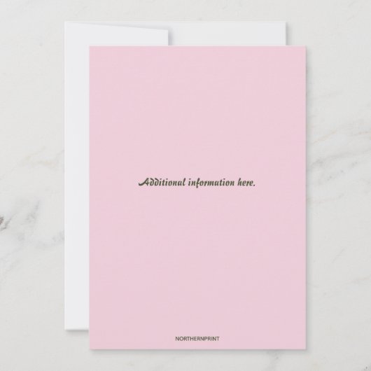 Invitation de marguerite modifiable (Dos)