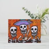 Invitation de mariachi de Dia de los Muertos (Debout devant)