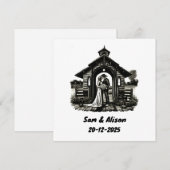Invitation de mariage (Devant / Derrière)