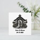 Invitation de mariage (Debout devant)