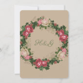 Invitation de mariage (Dos)