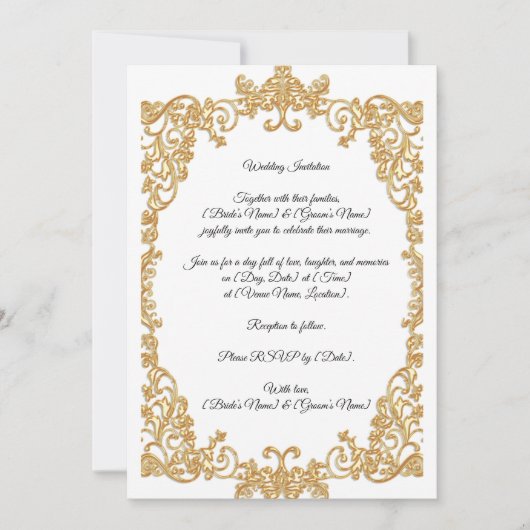 Invitation de mariage (Devant)