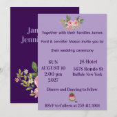 Invitation de mariage (Devant / Derrière)
