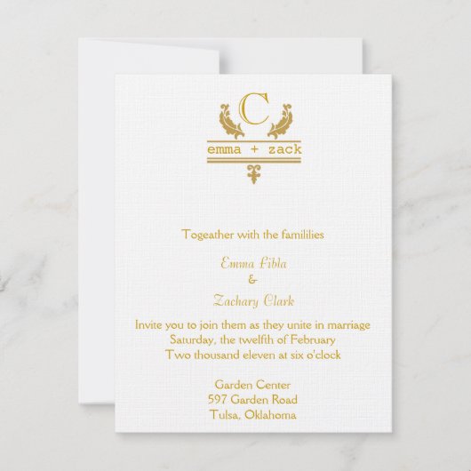  Invitation de mariage (Devant)