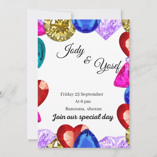 Invitation de mariage (Devant)