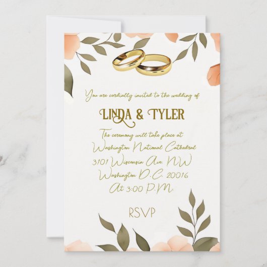 " INVITATION DE MARIAGE " (Devant)