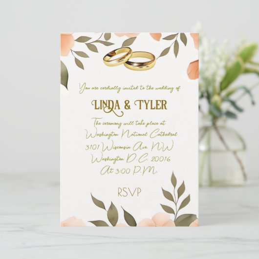 " INVITATION DE MARIAGE " (Debout devant)