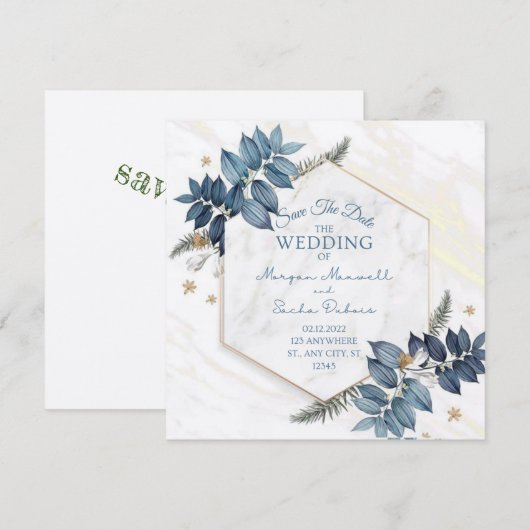 Invitation de mariage (Devant / Derrière)