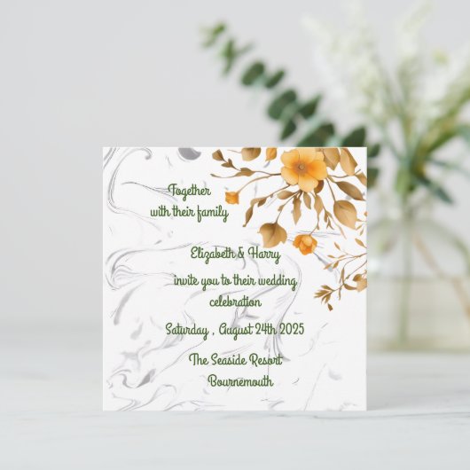 Invitation de mariage (Debout devant)