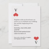 Invitation de mariage (Dos)