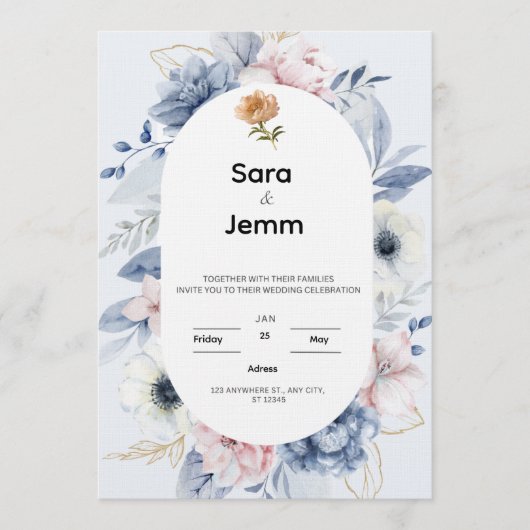 Invitation de mariage (Devant)