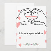 Invitation de mariage (Devant / Derrière)