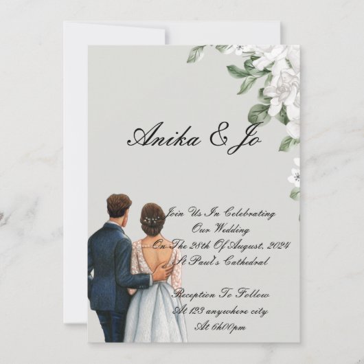 invitation de mariage (Devant)