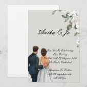 invitation de mariage (Devant / Derrière)