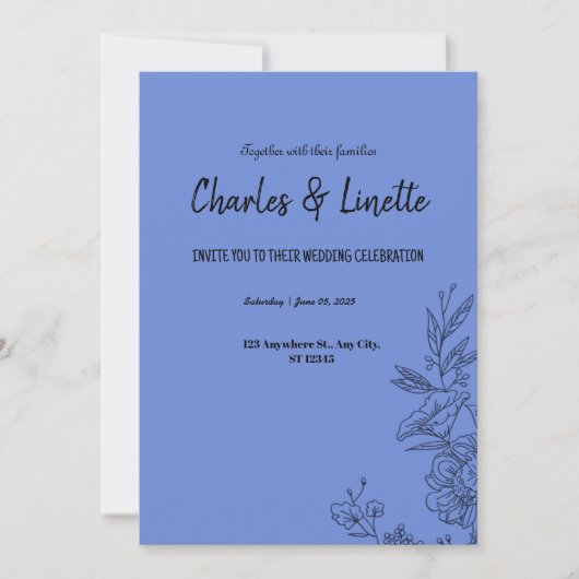 invitation de mariage (Devant)