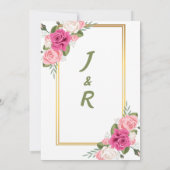 Invitation de mariage (Dos)