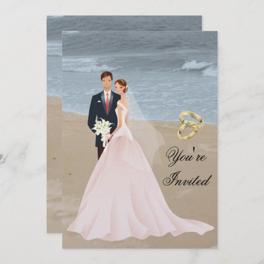 Invitation de mariage (Devant / Derrière)