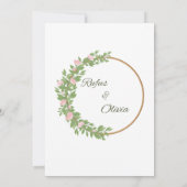 Invitation de mariage (Dos)